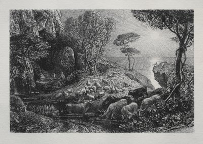 Moeris a Galatea, 1883. od Samuel Palmer