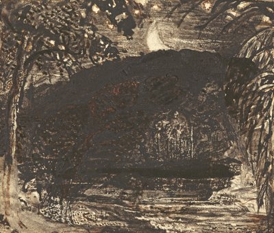 Východ měsíce od Samuel Palmer