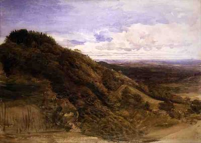 Blízko Underriver, Sevenoaks (akvarel a kvaš na papíře) od Samuel Palmer