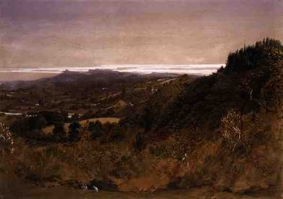 Near Underriver, Sevenoaks, Kent (akvarel na papíře) od Samuel Palmer