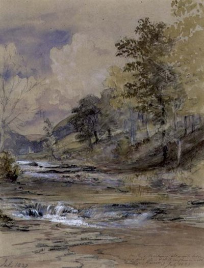Na řece Machwy, Wales od Samuel Palmer