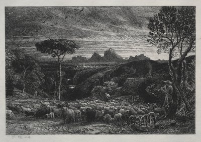 Otevření záhybu od Samuel Palmer