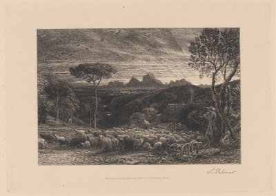 Otevření záhybu od Samuel Palmer