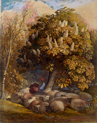 Pastorační s jírovcem, c1830-1831 od Samuel Palmer