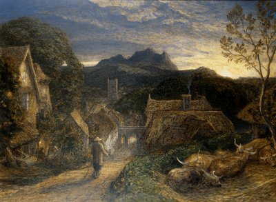 Bellman (akvarel a tělová barva na palubě) od Samuel Palmer