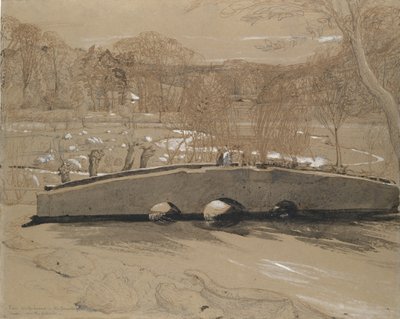 Most v Shorehamu, ca. 1829. od Samuel Palmer