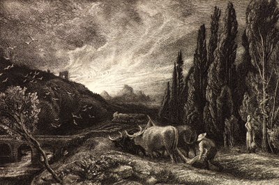 Raný oráč od Samuel Palmer