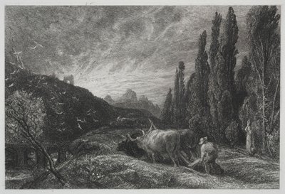 The Early Plowman, před rokem 1861. od Samuel Palmer