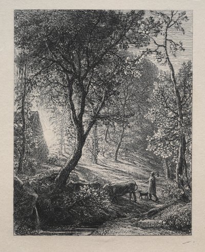 Chata pastevce od Samuel Palmer