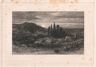 Vycházející měsíc od Samuel Palmer