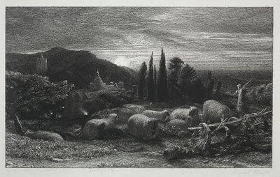 Vycházející měsíc, 1857. od Samuel Palmer