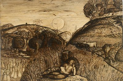 Údolí tlusté s kukuřicí, 1825. od Samuel Palmer