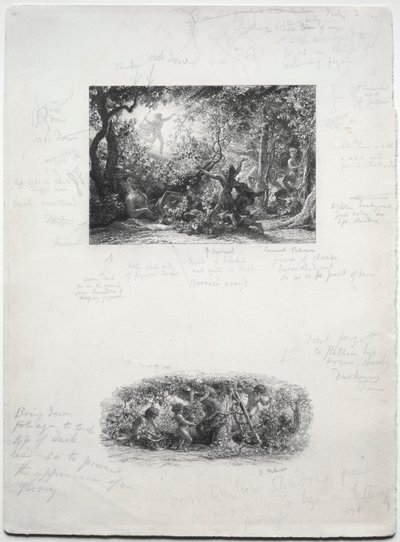Vine, 1852. od Samuel Palmer