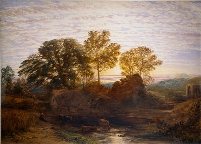 Vodní mlýn, c1848-1849 od Samuel Palmer
