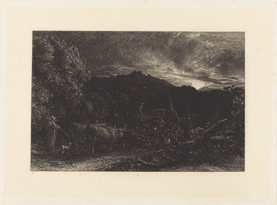 Unavený oráč od Samuel Palmer