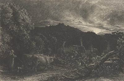 Unavený oráč nebo pastevec nebo Tardus Bubulcus začal v roce od Samuel Palmer