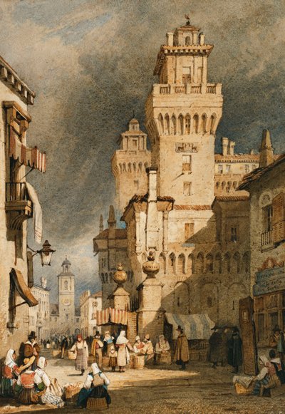 Ferrara, Itálie, od Samuel Prout