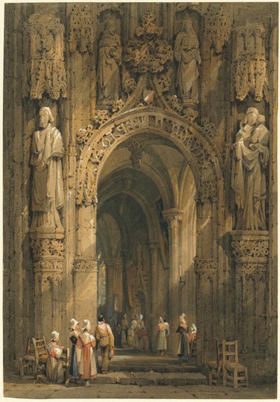 Interiér katedrály od Samuel Prout