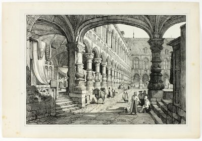 Knížecí palác, Lutych od Samuel Prout
