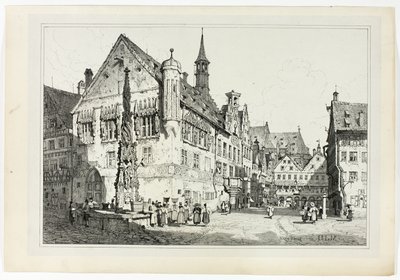 Rathův dům, Ulm od Samuel Prout