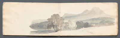 Náčrtník: Eildon Hills, 1814. od Samuel Prout