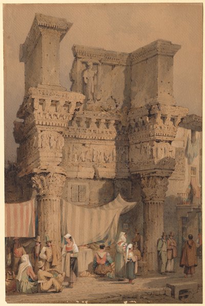 Fórum Nerva, Řím. od Samuel Prout