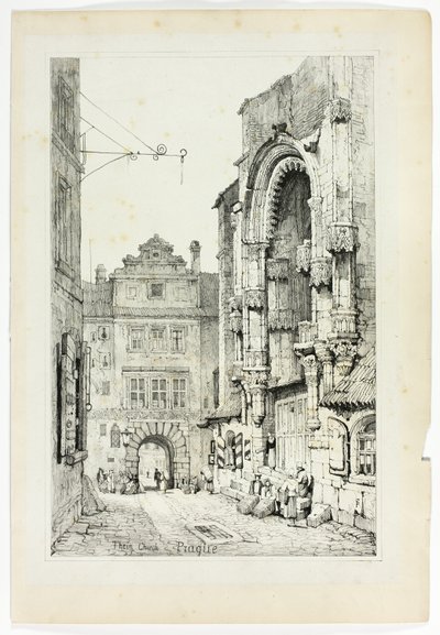 Thein Church, Praha od Samuel Prout