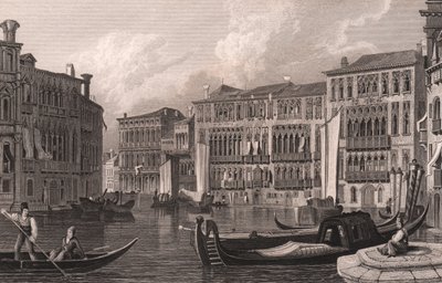 Pohled z Canal Grande (Canal Grande) na Ca