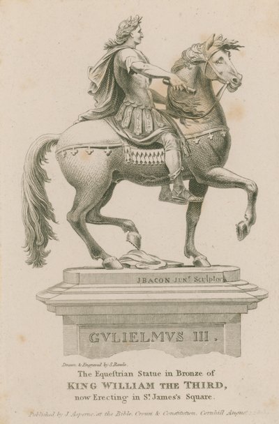 Jezdecká socha krále Viléma III od Samuel Rawle