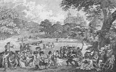V Greenwich Park na Svatodušní pondělí, c1802, 1912. od Samuel Rawle