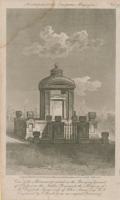 Památník Elizabeth Soane od Samuel Rawle