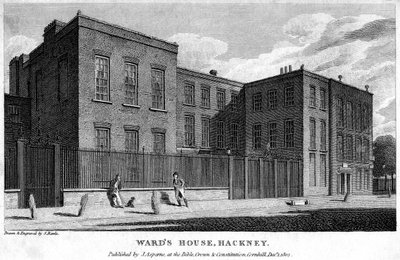 Wards House, Hackney, Londýn, 1805. od Samuel Rawle