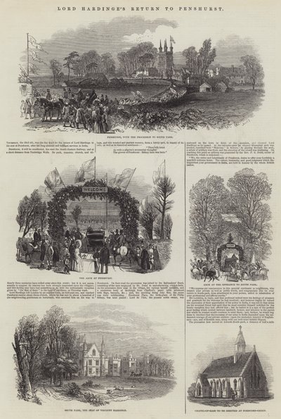 Návrat lorda Hardinga do Penshurstu od Samuel Read