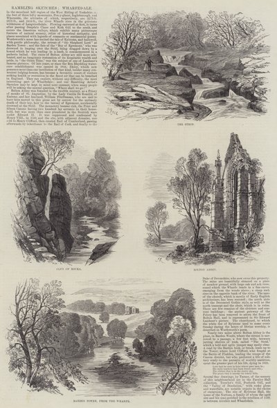 Rambling Sketches, Wharfedale od Samuel Read