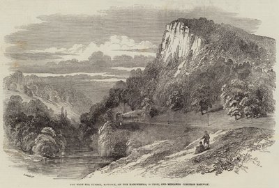 High Tor Tunnel, Matlock, na železnici Manchester, Buxton a Midlands Junction od Samuel Read