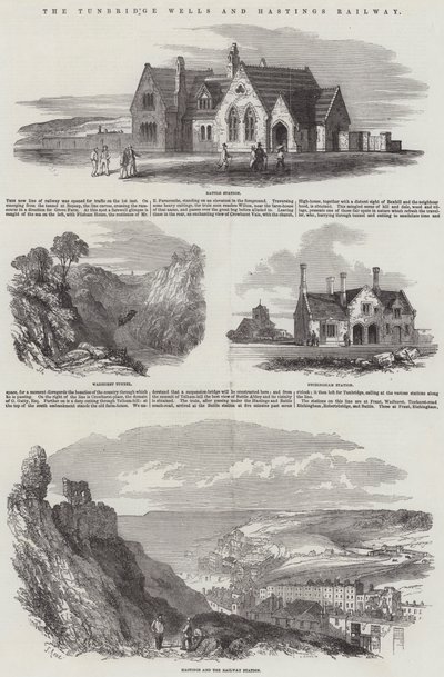 Tunbridge Wells a Hastings Railway od Samuel Read
