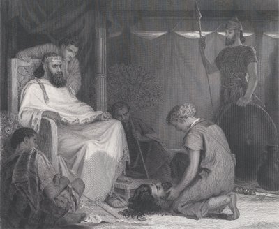 David přinesl před Saulem, z The Art Journal, naproti str. 100, duben 1871. od Samuel S. Smith