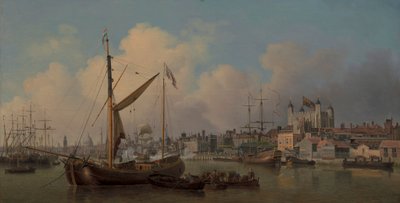 Pohled na Tower of London, předpokládá se k narozeninám Jeho Veličenstva od Samuel Scott