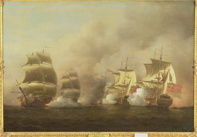 Akce Off the Cape of Good Hope, 9. března od Samuel Scott