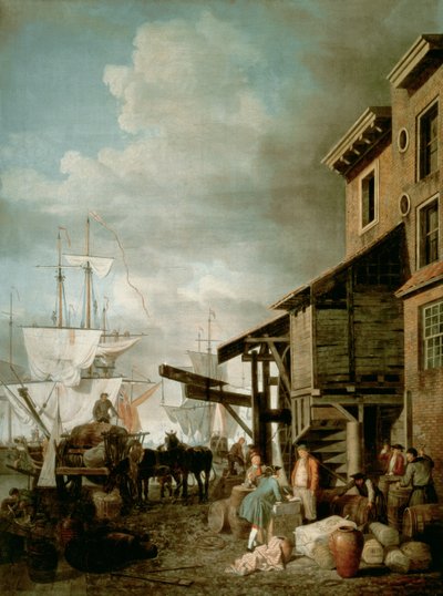 Custom House Quay od Samuel Scott