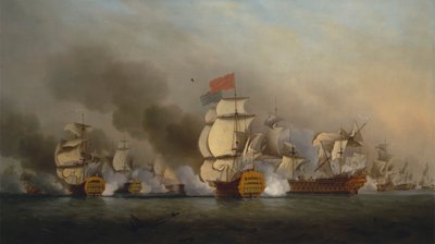 Vítězství viceadmirála sira George Ansona u mysu Finisterre od Samuel Scott