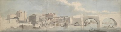 Westminsterský most, Surrey Side, ca. 1750. od Samuel Scott
