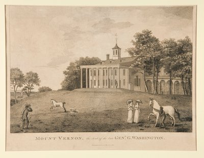 Mount Vernon, sídlo pozdního genl. Washington od Samuel Seymour