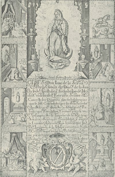 Odpustek za darování almužny na stavbu kostela sv..., 1608 faksimile 1930-40. od Samuel Stradanus