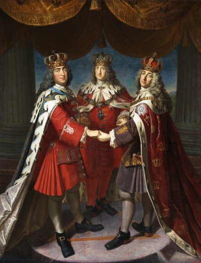 Aliance králů Fridrich I. v Prusku, Srpen II Silný a Frederick IV Dánský, 1709. od Samuel Theodor Gericke