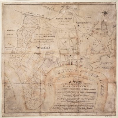 Přehled královského panství East Greenwich od Samuel Travers