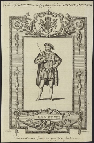 Anglický král Jindřich VIII od Samuel Wale