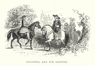 Setkání Cromwella a Foxe (rytina) od Samuel Williams