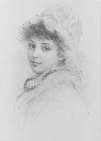 Portrét mladé ženy. od Samuel Worcester Rowse