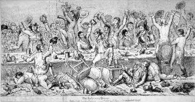 „Večeře reformátorů“, 1809 od Samuel de Wilde